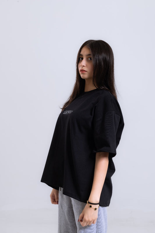 UNTOLD BLACK BOXY TEE