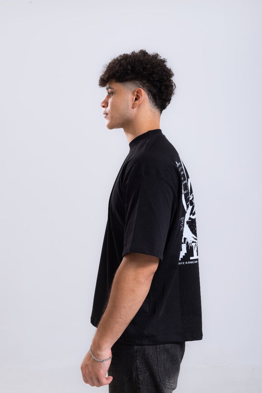 VISION BLACK BOXY TEE
