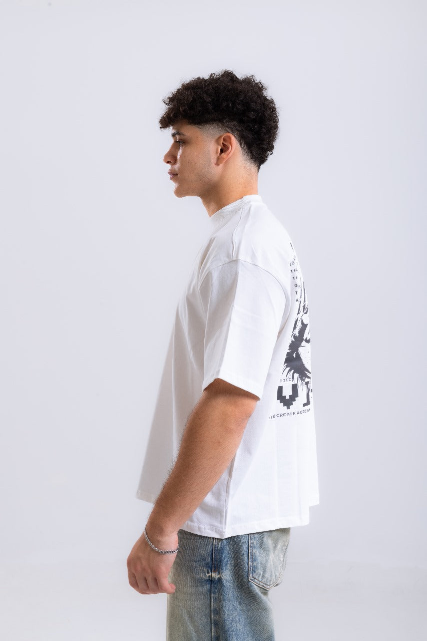 VISION WHITE BOXY TEE